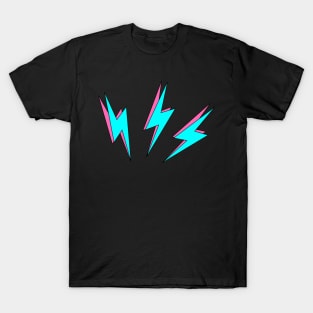 Lightning Bolts (Cyan & Pink) T-Shirt